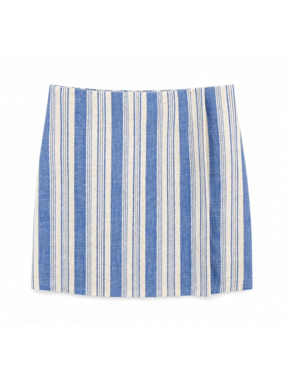 torrid Blue & White Vertical Stripe A-Line Skirt Linen Blend – Plus Size 1 EUC